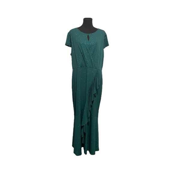 Alexa B Woman Evergreen Sparkle Evening Dress NWT Women
